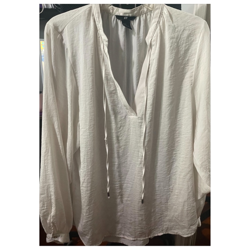 H&M Classic White Blouse
